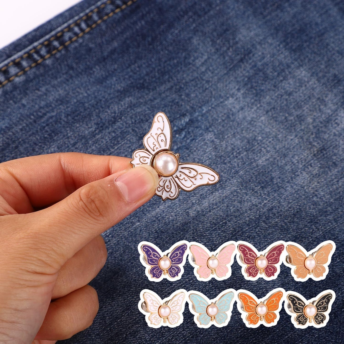 Last Day 50% OFF🔥SVOZK® 8PCS Butterfly Waist Tighteners 🦋🦋 Perfect Fit in Seconds — No Sewing Needed