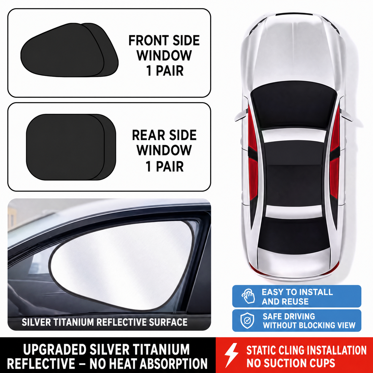 🔥LAST DAY SALE!!⚡50K+ SOLD!🌞🚗ShadeGo™ Car Windshield Sun Shade – Foldable, Heat-Blocking ☀️ | Keeps Interior Cool ❄️🚗 | UV Protection 🛡️ | Universal Fit for All Vehicles ✅ | Easy Storage & Travel Ready 🎒