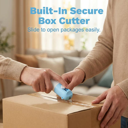 ADDRIX™ 2-in-1 Thermal Label Eraser & Box Cutter — Instantly cover your name, address, phone number, and tracking details before throwing packages away