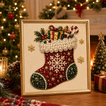 🎨💎 No Experience Needed | 3D DIY Christmas Bead Art Set