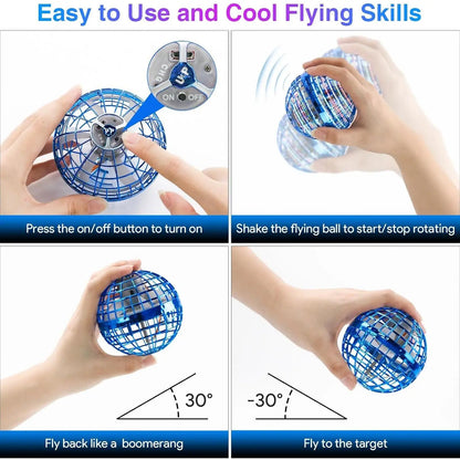 🔥Last day 70%off丨𝑺𝑪𝑵𝑫𝑹®Cosmic Flying Orb Ball | LED Hover & Boomerang Flying Toy for Kids & Family