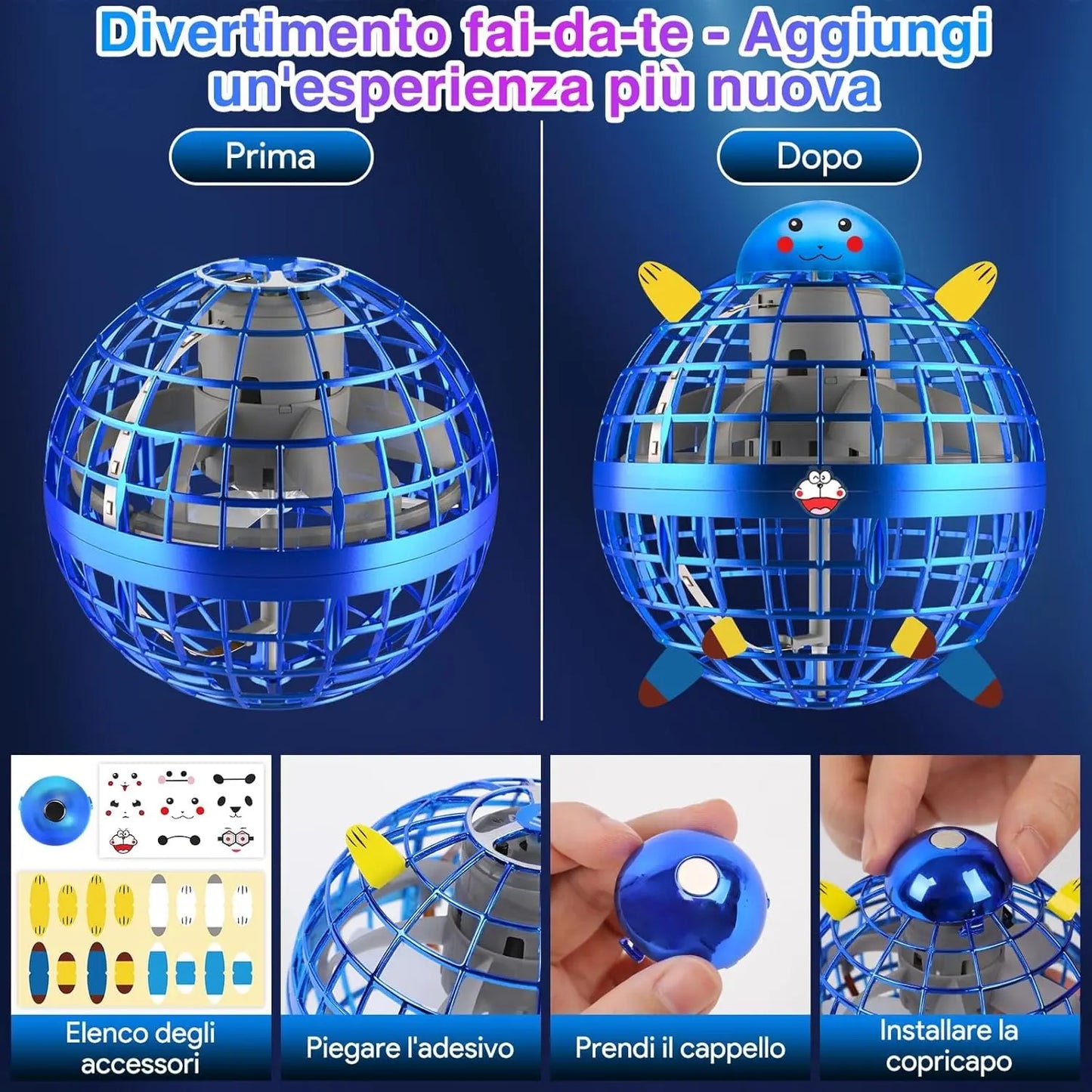 🔥Last day 70%off丨𝑺𝑪𝑵𝑫𝑹®Cosmic Flying Orb Ball | LED Hover & Boomerang Flying Toy for Kids & Family