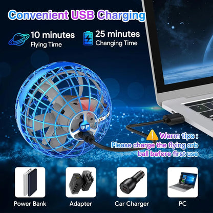 🔥Last day 70%off丨𝑺𝑪𝑵𝑫𝑹®Cosmic Flying Orb Ball | LED Hover & Boomerang Flying Toy for Kids & Family