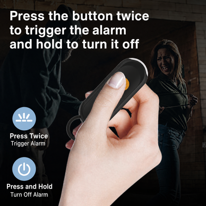 🚨Smart Personal Safety Alarm with Apple Find My – 6-8 Months Battery, IPX5 Waterproof, 2-in-1 Alert & LED Flashlight, Key Finder Tracker