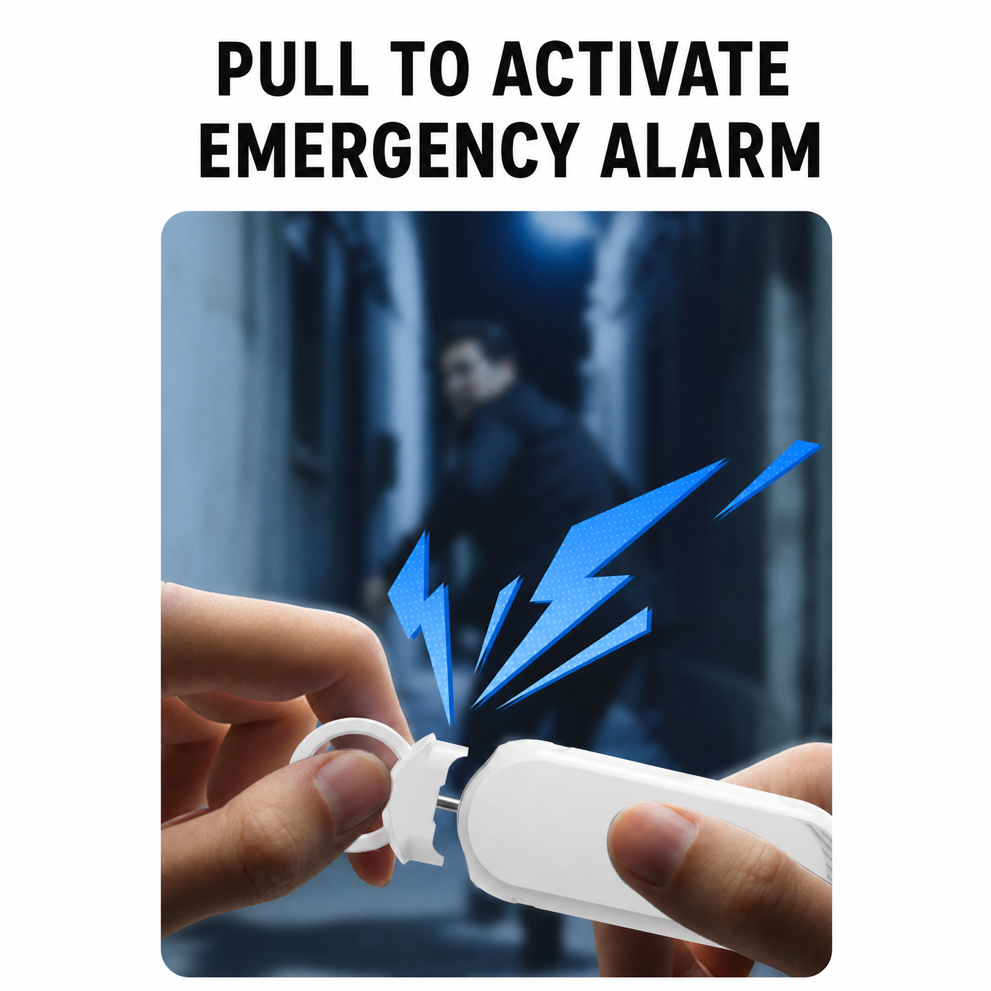 🚨Smart Personal Safety Alarm with Apple Find My – 6-8 Months Battery, IPX5 Waterproof, 2-in-1 Alert & LED Flashlight, Key Finder Tracker