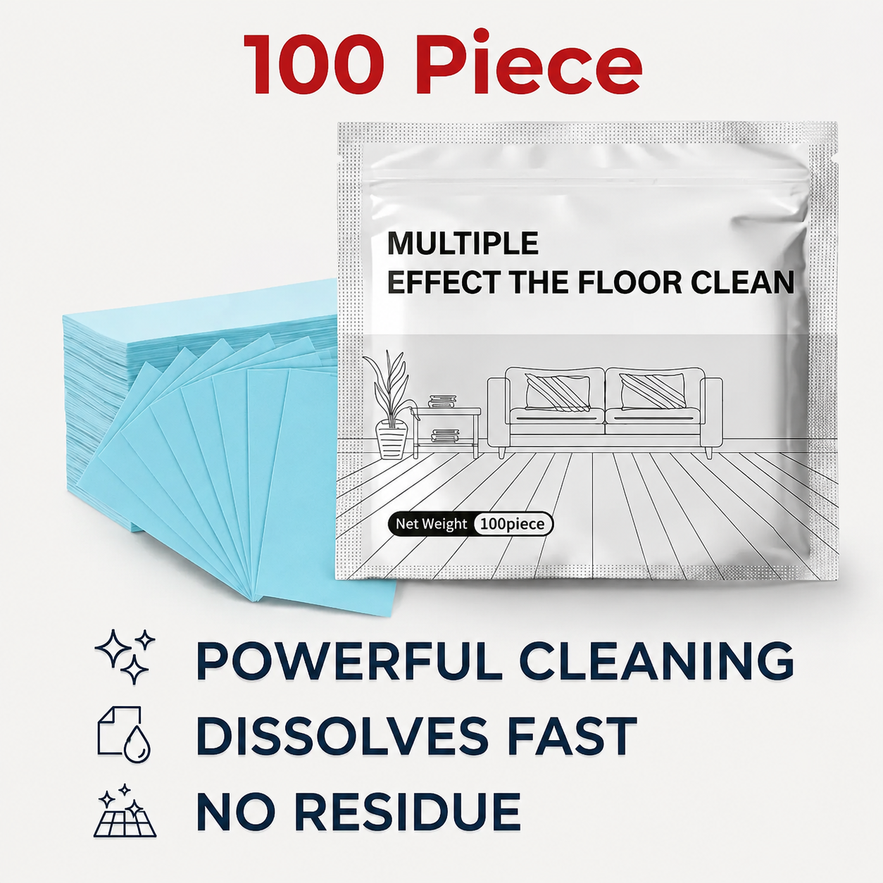 Frolunora® 13-in-1 Eco-Friendly Dissolvable Floor Cleaner  | Antibacterial, Deodorizing & Long-Lasting Freshness 🧹1