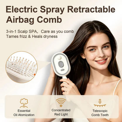 🆙🔥50% OFF! 🔥Electric Spray Scalp Massage Brush with Mist & Red Light