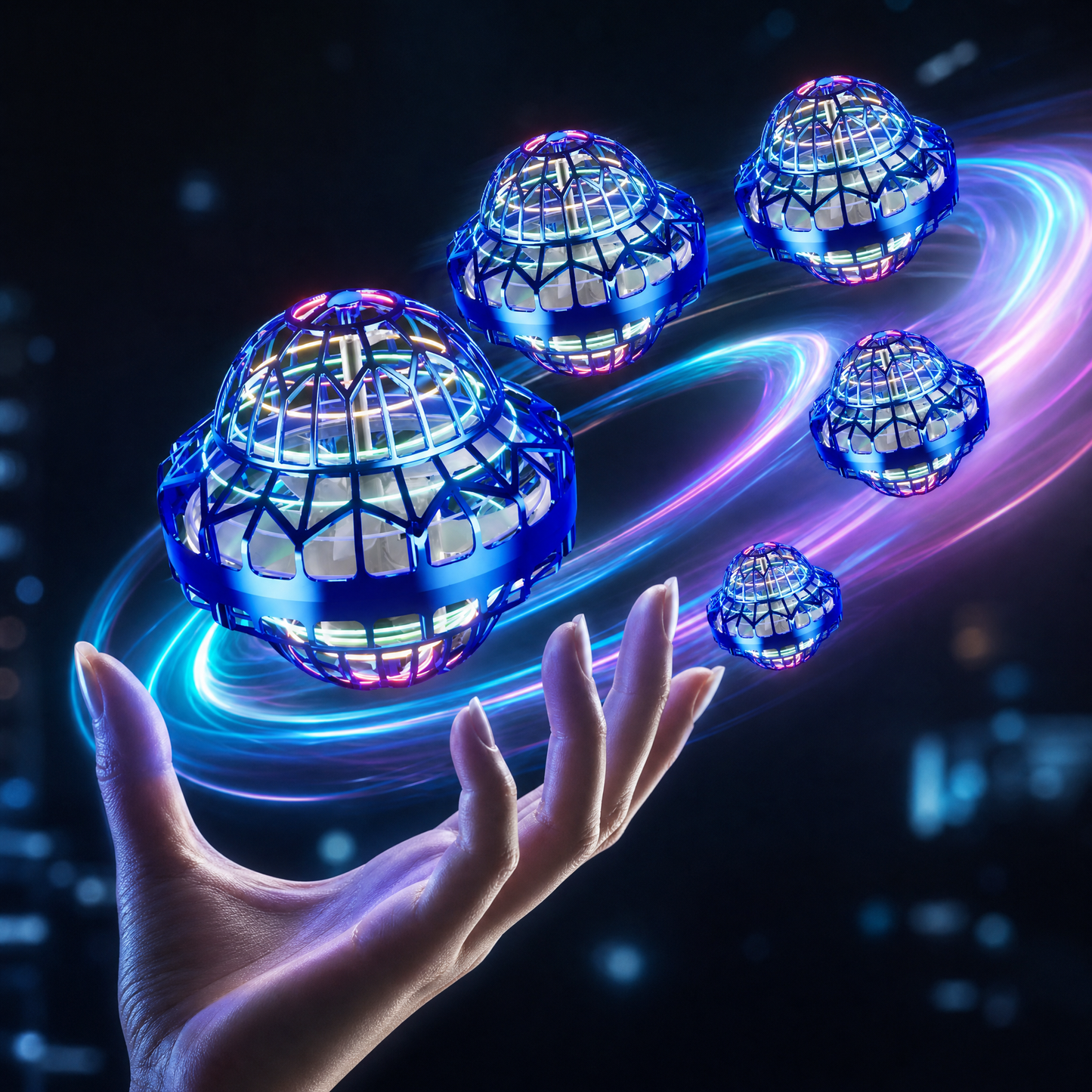 2026 🇦🇺Hottest Cosmic Fly Ball - Boomerang Hover & Galaxy Spin Effect Drone Toy, Outdoor Fun Gift for Kids & Teens