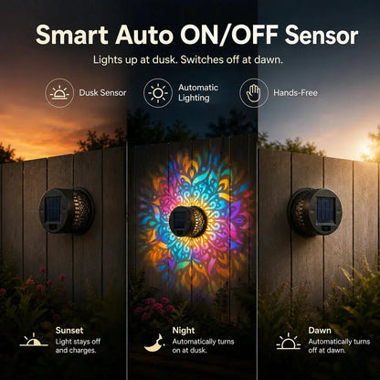 ⏰ 2026 🇺🇸 New Arrivals Solar Mandala Wall Light Outdoor ⏰