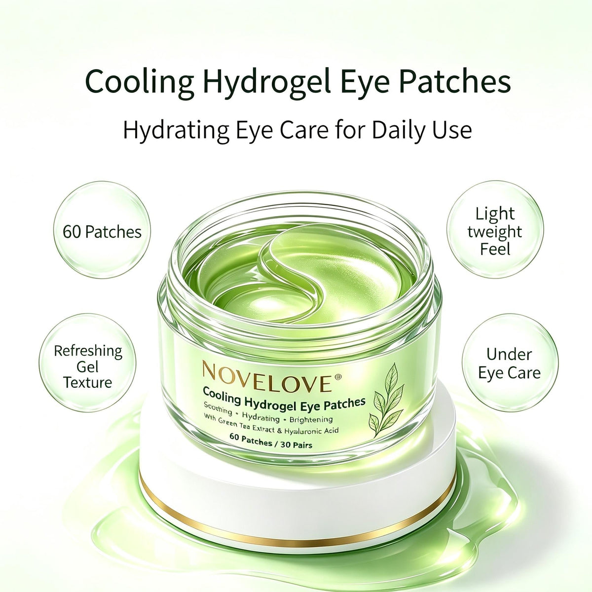 NOVELOVE® Cooling Hydrogel Eye Patches