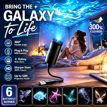 Devareon®🥳Plug-and-Play HD Galaxy & Ocean Projector Night Light🥳50,000+ Happy Users