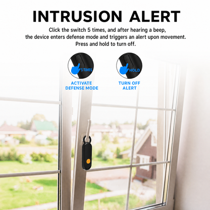 🚨Smart Personal Safety Alarm with Apple Find My – 6-8 Months Battery, IPX5 Waterproof, 2-in-1 Alert & LED Flashlight, Key Finder Tracker