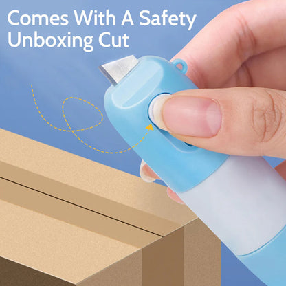 ADDRIX™ 2-in-1 Thermal Label Eraser & Box Cutter — Instantly cover your name, address, phone number, and tracking details before throwing packages away