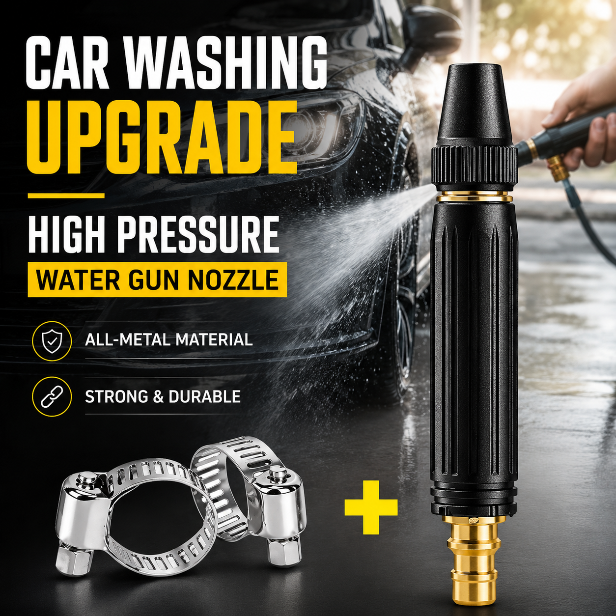 🚗LAST DAY 50% OFF TIMNAMY®Powerful High-Pressure Home Car Wash & Garden Sprayer✨✨5