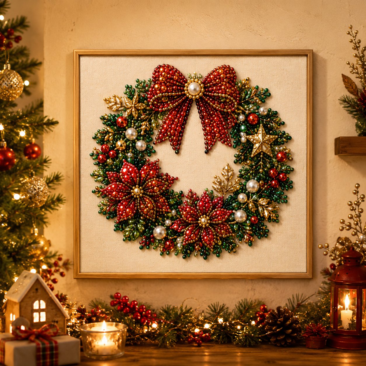 🎨💎 No Experience Needed | 3D DIY Christmas Bead Art Set