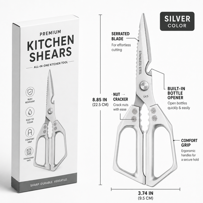 Multifunctional Heavy-Duty Kitchen Shears