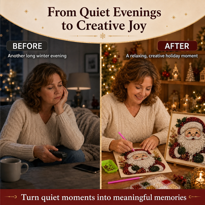 🎨💎 No Experience Needed | 3D DIY Christmas Bead Art Set