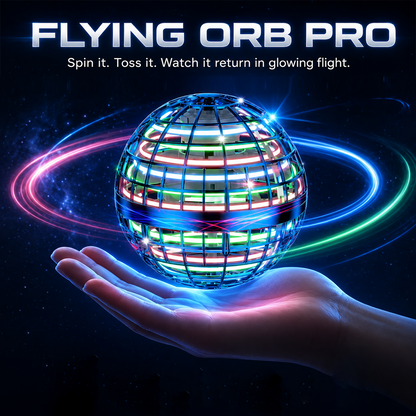 🔥Last day 70%off丨REBYIPO® Cosmic Flying Orb Ball | LED Hover & Boomerang Flying Toy for Kids & Family