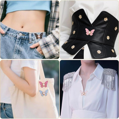 Last Day 50% OFF🔥SVOZK® 8PCS Butterfly Waist Tighteners 🦋🦋 Perfect Fit in Seconds — No Sewing Needed