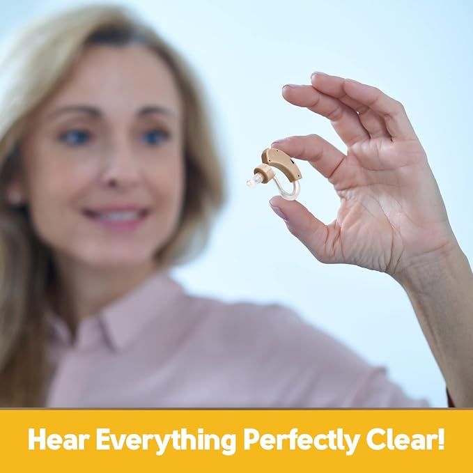 MEDca BTE Behind The Ear Sound Amplifier Super Mini Size Sound Enhancer