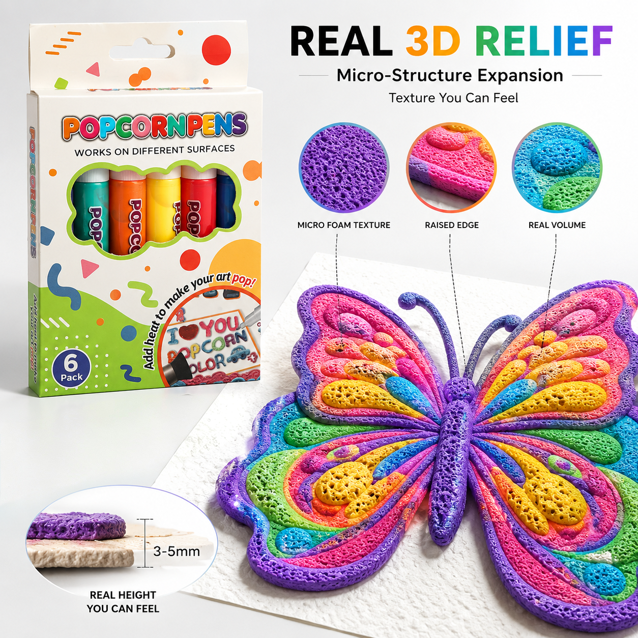 🇺🇸Save 50% by ordering today丨🧸IEY® 3D Relief Art Pen🎨 – Turn Flat Drawings Into Touchable 3D Art