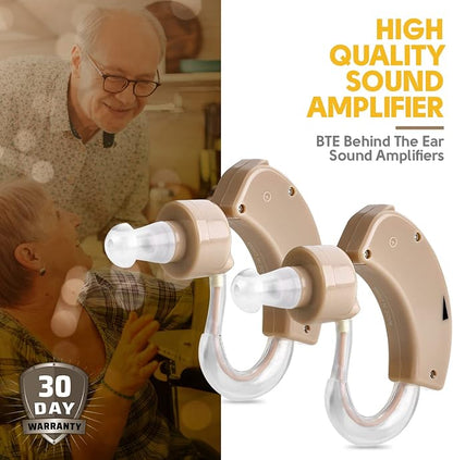 MEDca BTE Behind The Ear Sound Amplifier Super Mini Size Sound Enhancer