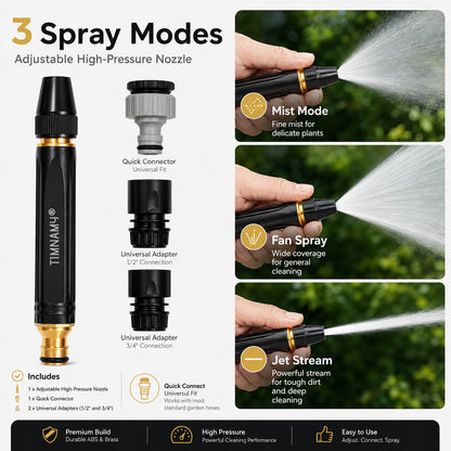 🚗LAST DAY 50% OFF TIMNAMY®Powerful High-Pressure Home Car Wash & Garden Sprayer✨✨5