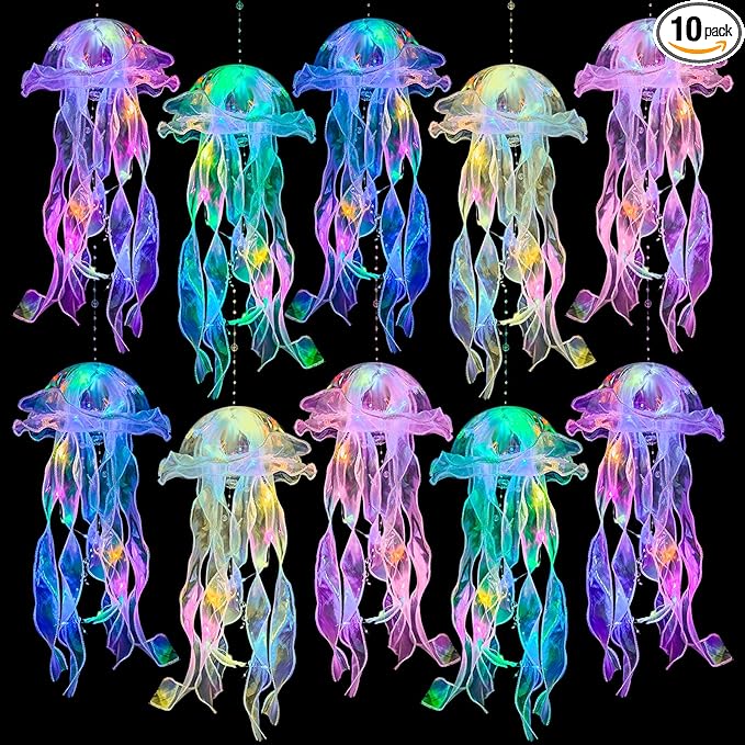🌊 JellyGlow™ LED Jellyfish Lanterns Turn Any Room Into A Magical Underwater Paradise