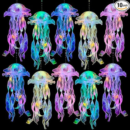 🌊 JellyGlow™ LED Jellyfish Lanterns Turn Any Room Into A Magical Underwater Paradise