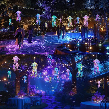 🌊 JellyGlow™ LED Jellyfish Lanterns Turn Any Room Into A Magical Underwater Paradise