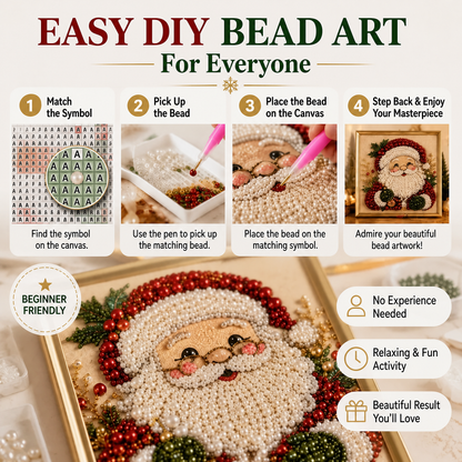🎨💎 No Experience Needed | 3D DIY Christmas Bead Art Set