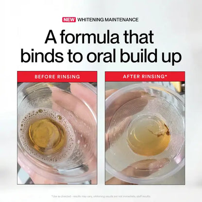 🦷Whitening mouthwash removes tooth stains, brightens your teeth