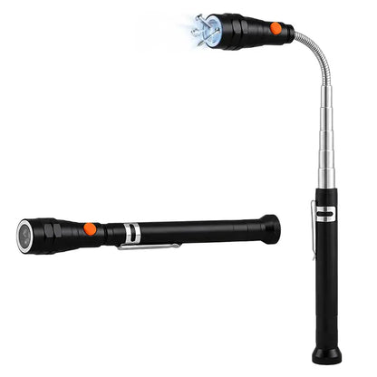 💡Extendable Magnetic Pickup Tools - Telescoping Magnet with LED Flashlight Gifts for Men, Fathers Day Mens Gifts from Daughter Son, Birthday Gifts for Men Dad Him