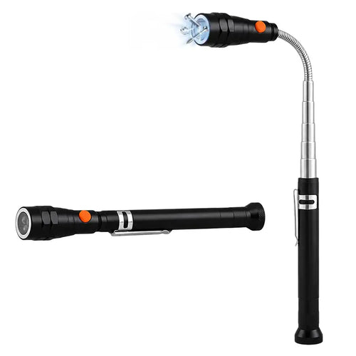 💡Extendable Magnetic Pickup Tools - Telescoping Magnet with LED Flashlight Gifts for Men, Fathers Day Mens Gifts from Daughter Son, Birthday Gifts for Men Dad Him