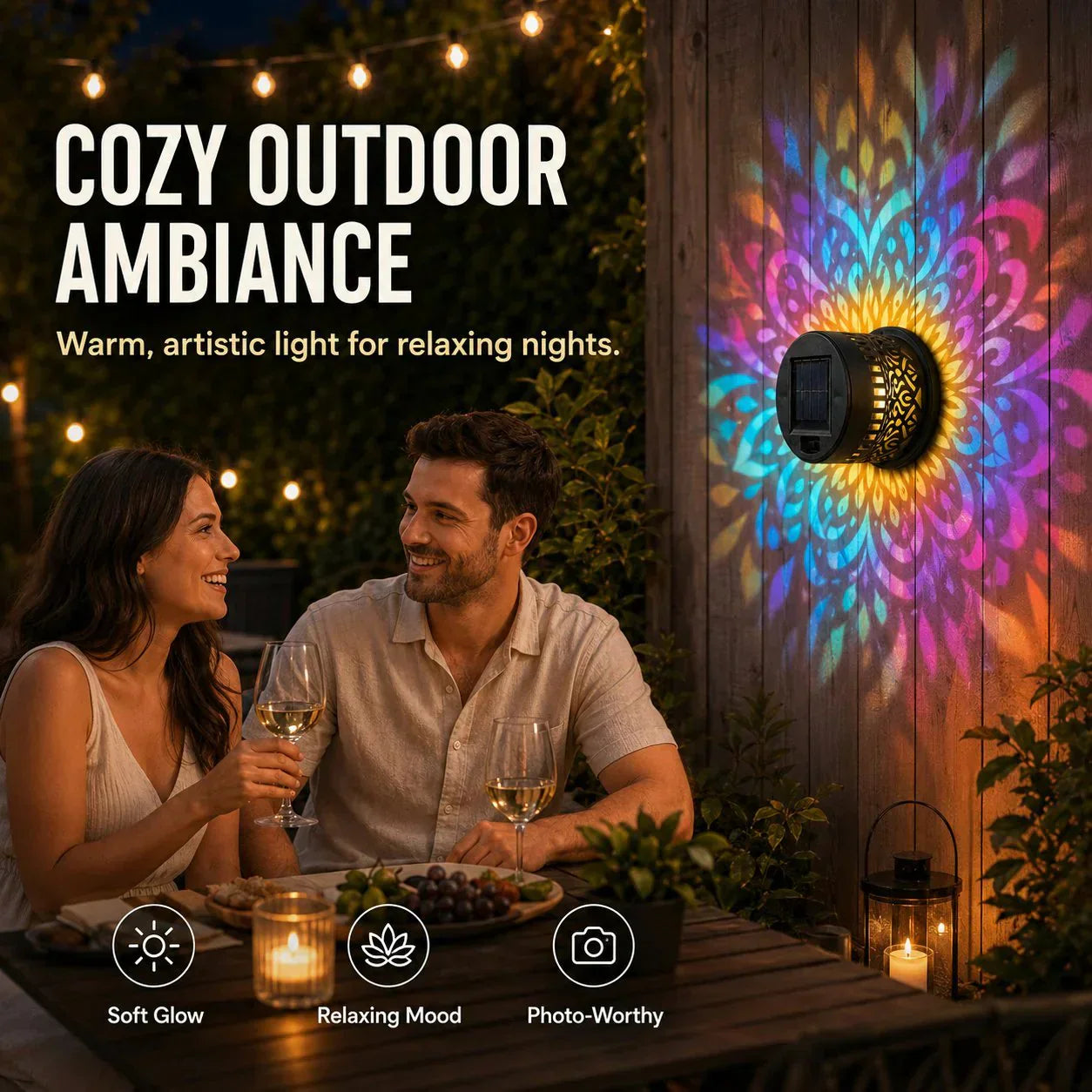 ⏰ 2026 🇺🇸 New Arrivals Solar Mandala Wall Light Outdoor ⏰