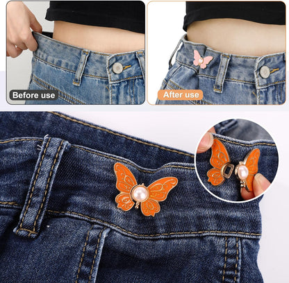 Last Day 50% OFF🔥SVOZK® 8PCS Butterfly Waist Tighteners 🦋🦋 Perfect Fit in Seconds — No Sewing Needed