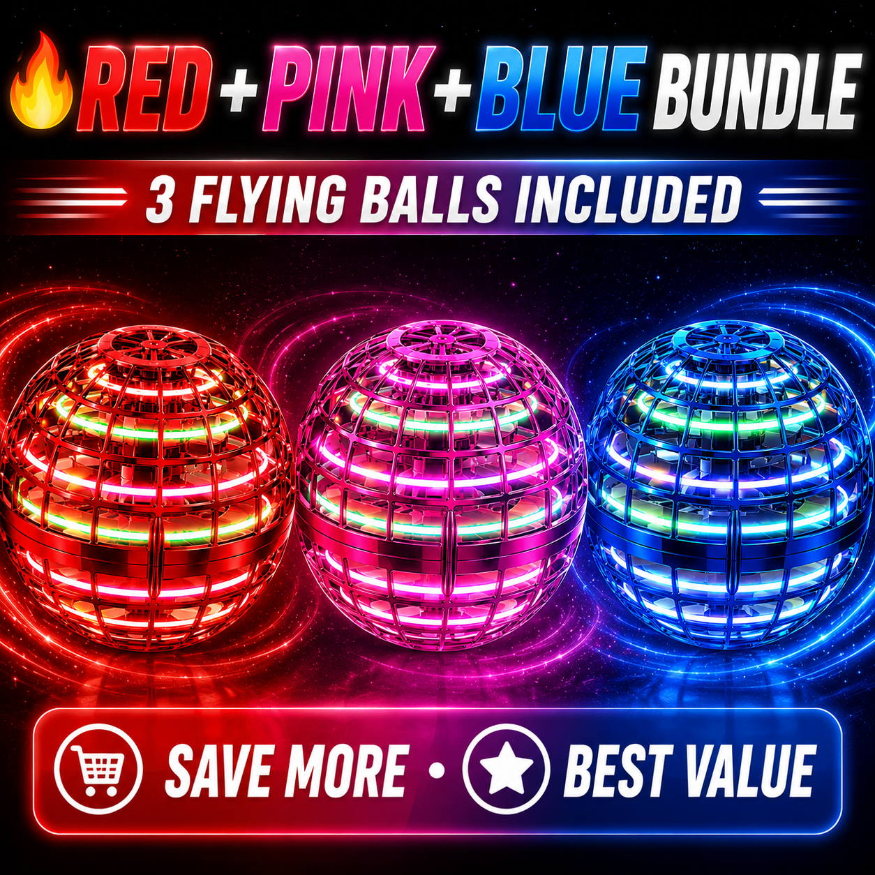 💕 Red + Pink+blue Bundle (Family Combo)