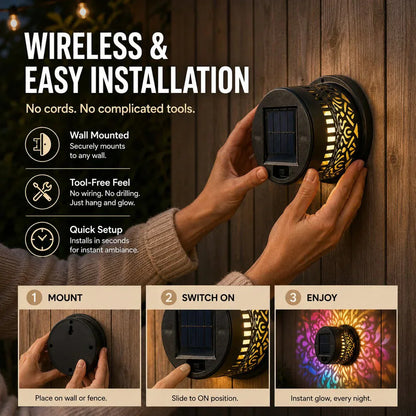 ⏰ 2026 🇺🇸 New Arrivals Solar Mandala Wall Light Outdoor ⏰