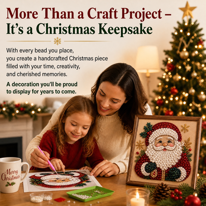 🎨💎 No Experience Needed | 3D DIY Christmas Bead Art Set