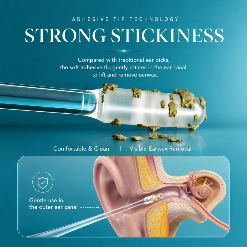 ✨ Clean Ears Easily 🦻 Reusable Earwax Removal Swabs | Gentle & Convenient