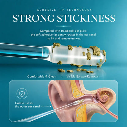 ✨ Clean Ears Easily 🦻 Reusable Earwax Removal Swabs | Gentle & Convenient