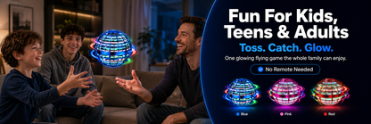 🔥Last day 70%off丨REBYIPO® Cosmic Flying Orb Ball | LED Hover & Boomerang Flying Toy for Kids & Family
