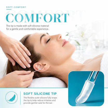 ✨ Clean Ears Easily 🦻 Reusable Earwax Removal Swabs | Gentle & Convenient