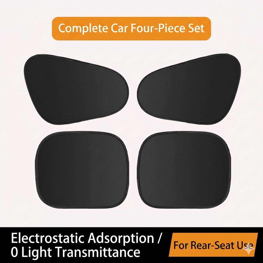 💥2026 HOT SALE💥Car Electrostatic Adsorption Sunshade And Sun Protection Curtain-ddd