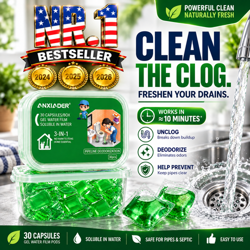 🔥 LIMITED TIME OFFER — SAVE 70% 3-IN-1 Drain Care Pods The Simple Way To Freshen Drains, Reduce Odors & Prevent Buildup