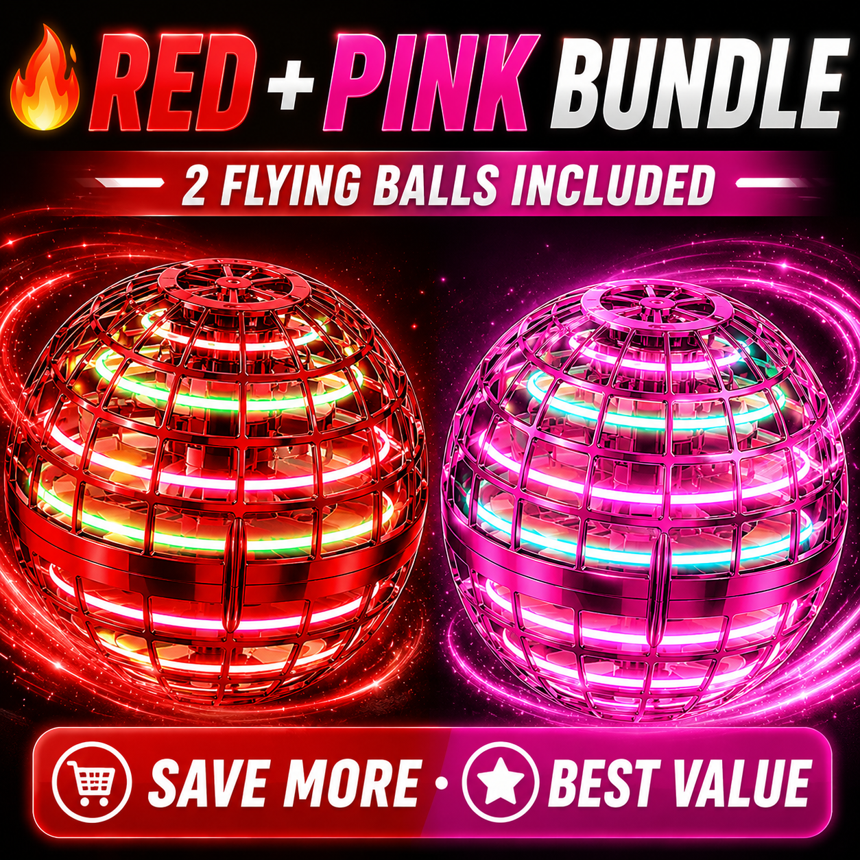 💕 Red + Pink Bundle (Best Gift Choice)