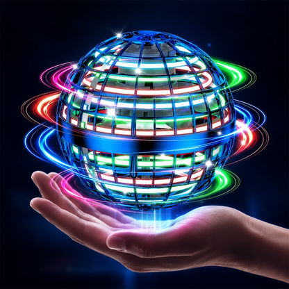 🔥Last day 70%off丨REBYIPO® Cosmic Flying Orb Ball | LED Hover & Boomerang Flying Toy for Kids & Family
