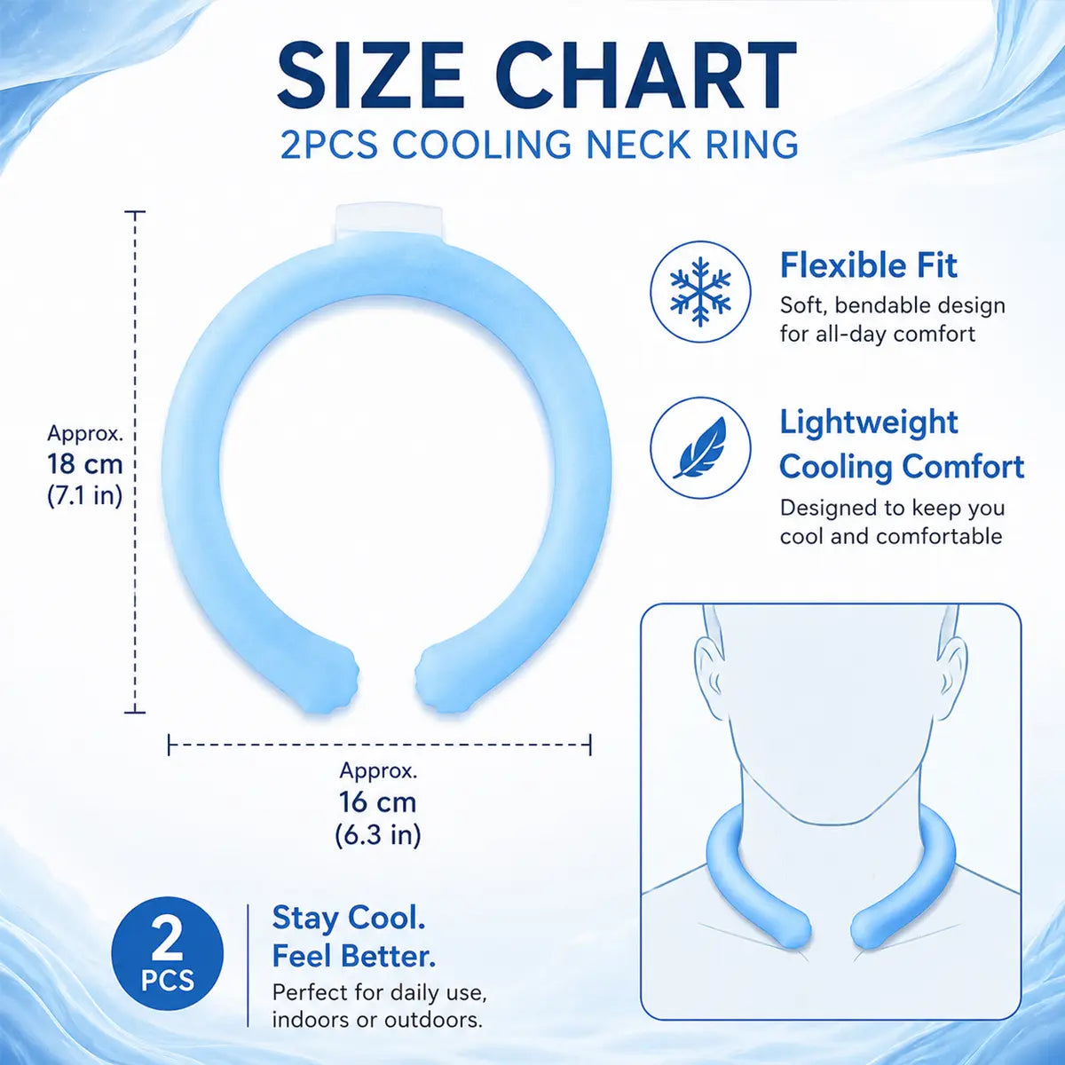 Billhol®🦟PCM Cooling Neck Ring — Instant Heat Relief