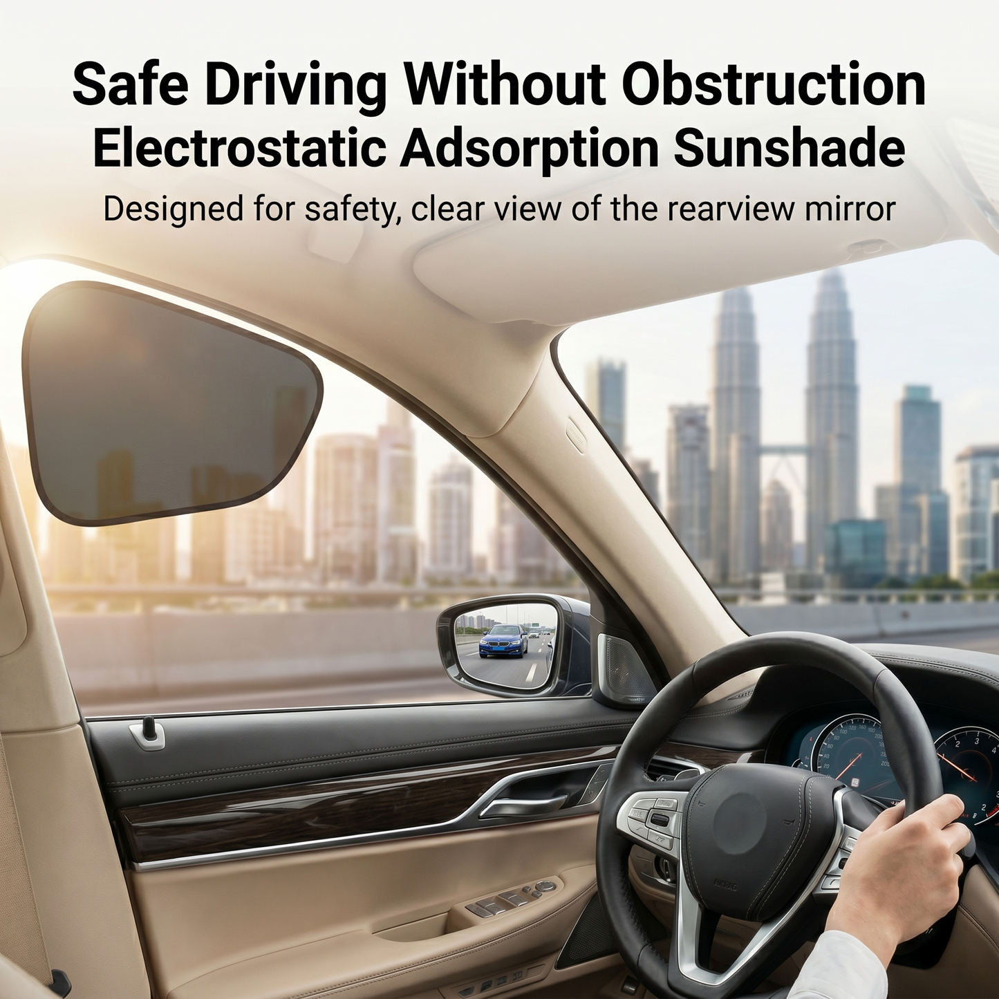 💥2026 HOT SALE💥Car Electrostatic Adsorption Sunshade And Sun Protection Curtain-ddd