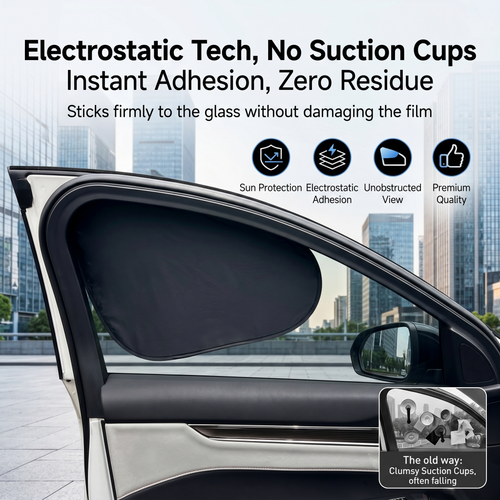 💥2026 HOT SALE💥Car Electrostatic Adsorption Sunshade And Sun Protection Curtain-ddd